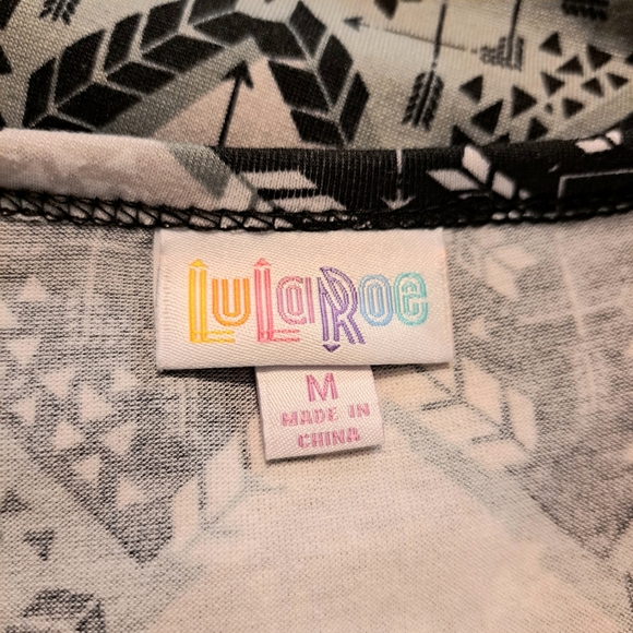 Lularoe Black, Gray & Khaki Pullover Dress - Picture 6 of 7